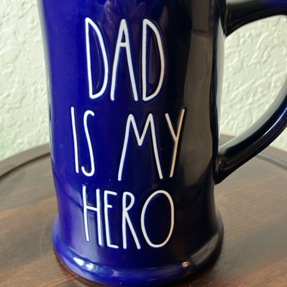 Rae Dunn: Cobalt Blue “Dad is my Hero” Beer Stein - Picture 8 of 16
